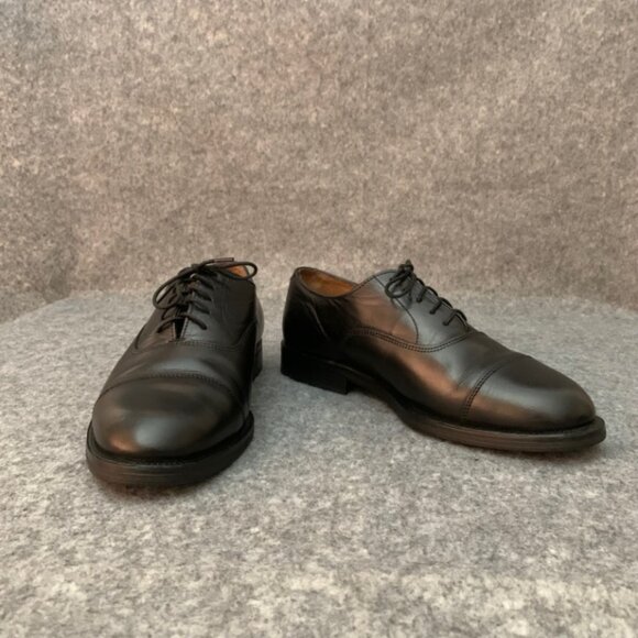 Hunt Club Men’s Black Leather lace up oxford Shoes - Picture 2 of 10